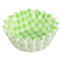 シモジマ おかずケース H純白ペットケース 7F 緑チェック 250枚入 004529039 1セット(1本(250枚入)×60)（直送品）