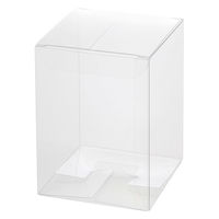 シモジマ 箱 ギフトボックス クリスタルBOX W 80×80×110 006850001 1セット(1袋(10枚入)×10)（直送品）