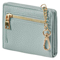 ディーエーピーネットワーク スリムミニウォレット コイン収納つきパスケース スモーキーブルー bon033_SBL 1個（直送品）