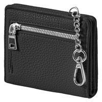 ディーエーピーネットワーク スリムミニウォレット コイン収納つきパスケース ブラック bon033_BK 1個（直送品）