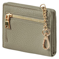 ディーエーピーネットワーク スリムミニウォレット コイン収納つきパスケース カーキ bon033_KH 1個（直送品）