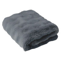 ディーエーピーネットワーク とろふわ もこもこ毛布 両面フランネル ふわとろブランケット ネイビー bon036-nv 1枚（直送品）