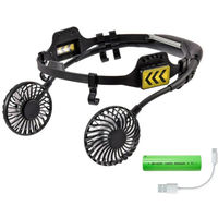 ディーエーピーネットワーク ヘルメット専用ダブルファン ヘルメットファン monowa054_BK 1S(1S)（直送品）