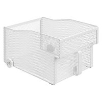 ディーエーピーネットワーク キッチン収納ケース ハンドル付きローラーストッカー monowa072_WH 1個（直送品）