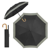 ディーエーピーネットワーク 自動開閉 折りたたみ傘 晴雨兼用 (ブラック×杢グレージュ) solshade028_BMGY 1個（直送品）