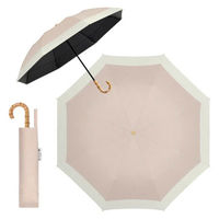 ディーエーピーネットワーク 自動開閉 折りたたみ傘 晴雨兼用 (杢コーラル×アイボリー) solshade028_MCR 1個（直送品）