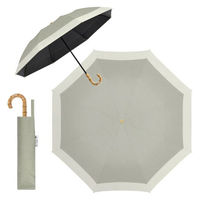 ディーエーピーネットワーク 自動開閉 折りたたみ傘 晴雨兼用 (杢グレージュ×アイボリー) solshade028_MGJ 1個（直送品）