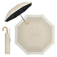 ディーエーピーネットワーク 自動開閉 折りたたみ傘 晴雨兼用 (杢スキン×アイボリー) solshade028_MSK 1個（直送品）