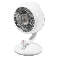 ディーエーピーネットワーク 卓上扇風機 レトロデザイン USB充電式 ホワイト wasser fan008WH 1台（直送品）