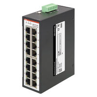 ダイヤトレンド 産業用イーサネットスイッチングハブ 1000Base-T 16ポート DEH-GTX16C 1台（直送品）