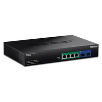 TRENDnet 6ポート 2.5G GaN電源 PoE++スイッチ 10G SFP+ポート TPE-BG5062/A 1台（直送品）