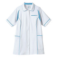 住商モンブラン ジャケット レディス 半袖 白/ウォームブルー 6L MJ052-0194 1枚（直送品）