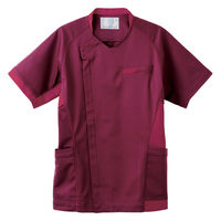 住商モンブラン スクラブ 兼用 半袖 ワイン/バーガンディ 5L MS401-7273 1枚（直送品）