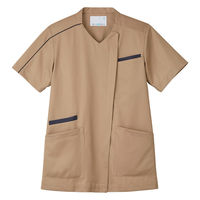 住商モンブラン スクラブ 兼用 半袖 ベージュ/ネイビー ML MS003-6183 1枚（直送品）