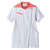 住商モンブラン ジャケット レディス 半袖 白/コーラルピンク LL MJ058-0102 1枚（直送品）