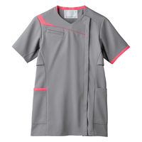 住商モンブラン スクラブ レディス 半袖 グレー/ホットピンク 8L MS354-4042 1枚（直送品）