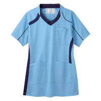 住商モンブラン スクラブ 兼用 半袖 ペールブルー/ネイビー 5L MS301-0309 1枚（直送品）