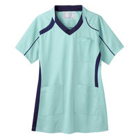 住商モンブラン スクラブ 兼用 半袖 ミント/ネイビー L MS301-0709 1枚（直送品）