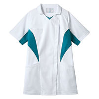 住商モンブラン ナースジャケット 半袖 白/ターコイズ SS MN357-14 1枚（直送品）