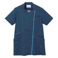 住商モンブラン スクラブ 兼用 半袖 ブルー/ライトグレー/ブルー LL MS007-2291 1枚（直送品）