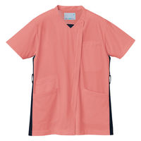 住商モンブラン スクラブ 兼用 半袖 コーラルピンク/ネイビー 3L MS008-1282 1枚（直送品）