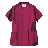 住商モンブラン スクラブ レディス 半袖 バーガンディ/ワイン L MS355-88 1枚（直送品）