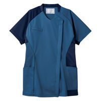 住商モンブラン スクラブ レディス 半袖 ブルー/ネイビー S MS355-39 1枚（直送品）