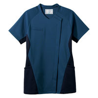 住商モンブラン スクラブ レディス 半袖 ブルー/ネイビー M MS359-39 1枚（直送品）