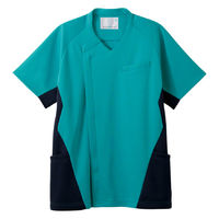 住商モンブラン スクラブ メンズ 半袖 ターコイズ/ネイビー M MS859-49 1枚（直送品）