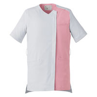 住商モンブラン スクラブ 兼用 半袖 クールホワイト×ラベンダーピンク ML UM503-WHLP 1枚（直送品）