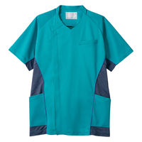 住商モンブラン スクラブ メンズ 半袖 ターコイズ/ネイビー 3L MS856-49 1枚（直送品）