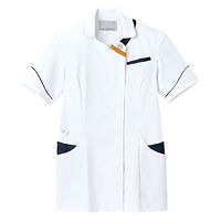 住商モンブラン ジャケット レディス 半袖 白/ネイビー 8L RJ500-0183 1枚（直送品）