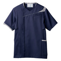 住商モンブラン スクラブ メンズ 半袖 ネイビー/グレー S MS854-0940 1枚（直送品）