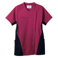 住商モンブラン スクラブ レディス 半袖 バーガンディ/ネイビー L MS359-89 1枚（直送品）