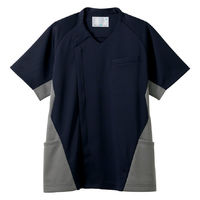 住商モンブラン スクラブ メンズ 半袖 ネイビー/グレー M MS859-90 1枚（直送品）