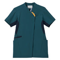 住商モンブラン スクラブ 兼用 半袖 グリーン/ネイビー 5L RS004-3383 1枚（直送品）