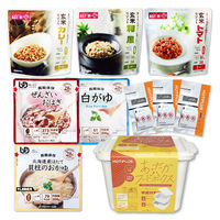 3種のリゾットとおかゆセット 5年保存 非常食セット 玄米リゾット おかゆ 保存食 HOTPLUS あったかフードボックス PEACEUP（直送品）