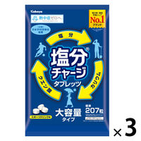 暑さ対策 塩分補給 塩分対策  塩分チャージタブレッツ BIG 650g 1セット（1個×3）