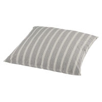 無印良品 綿洗いざらし大判クッション ７５×７５ｃｍ グレーストライプ 良品計画