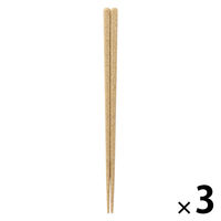 無印良品 ヤシの端材を使った 箸 約２３ｃｍ 1セット（1膳×3） 良品計画