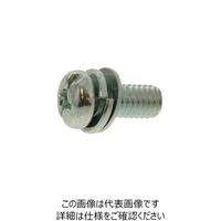 SUNCO 三価ホワイト (+ー)ナベP=4 5×30 (500本入) 10-00-0204-0050-0300-03 1箱(500本)（直送品）