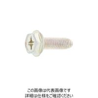 SUNCO 三価ホワイト Sタイプ+六角フランジ B8D10 5×20 (500本入) 30-00-000B-0050-0200-03（直送品）