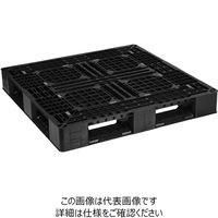 日本プラパレット パレット LA-1111RR ブラツク 1P（直送品）