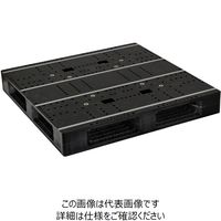 日本プラパレット パレット ZFR-1111E-RR ブラツク 1P（直送品）