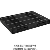 日本プラパレット パレット ZR-110140E-RR ブラツク 1P（直送品）