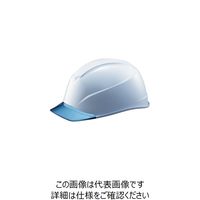 谷沢製作所 タニザワ エアライトS搭載ヘルメット(透明バイザータイプ・溝付) 透明バイザー:ブルー/帽体色:白 123-JZV-V5-W3-J 1個（直送品）
