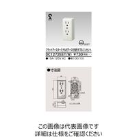 東芝ライテック 角形アースターミナル付アース付ダブル DC1272EET(W) 1個（直送品）