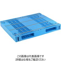 日本プラパレット 冷凍冷蔵用パレット AZTR-1210-2FFWE ブル- 1P（直送品）