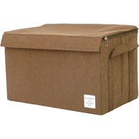 東洋ケース 収納ケース ストレリアナチュレ ボックス L ブラウン 277507 1個（直送品）