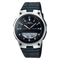 カシオ 腕時計 アナログ AW-80 5気圧防水 ブラック